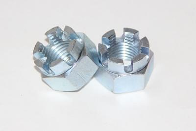 Гайка корончатая М12 оцинкованная фото 1