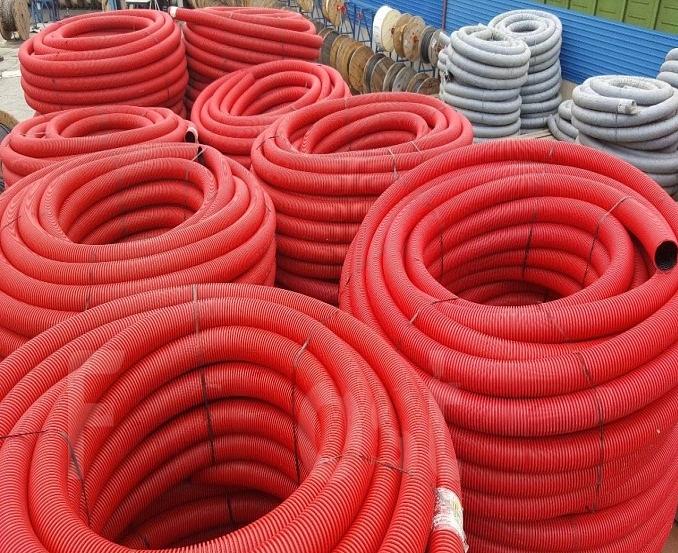 Труба гофрированная двустенная из ПНД/ПВД 160/140.2 мм фото 1