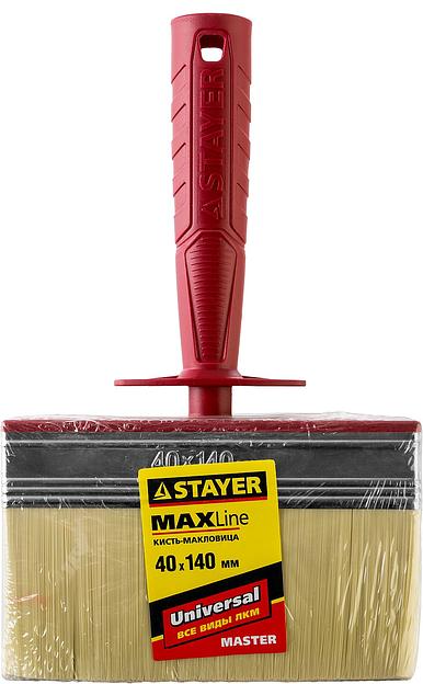 STAYER UNIVERSAL, 4 х 14 см, светлая щетина, пластмассовый корпус, все виды ЛКМ, макловица (01824-14) фото 3