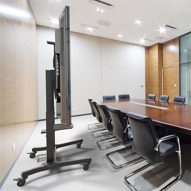 Стойка для телевизора Onkron TS1991 eLift черный 50"-100" макс.120кг напольный наклон фото 9