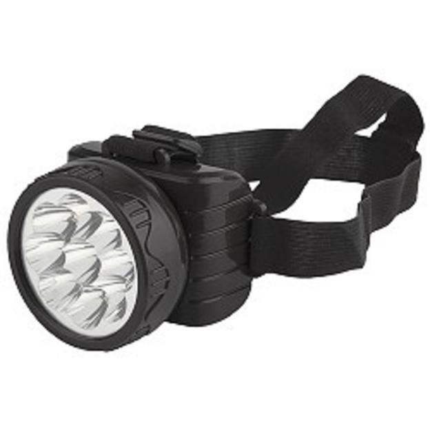 Трофи (C0045557 ) TG9 Фонарь налобный аккумуляторный 4V0.9Ah, 9xLED, ЗУ 220V, карт (25/50/600) фото 1