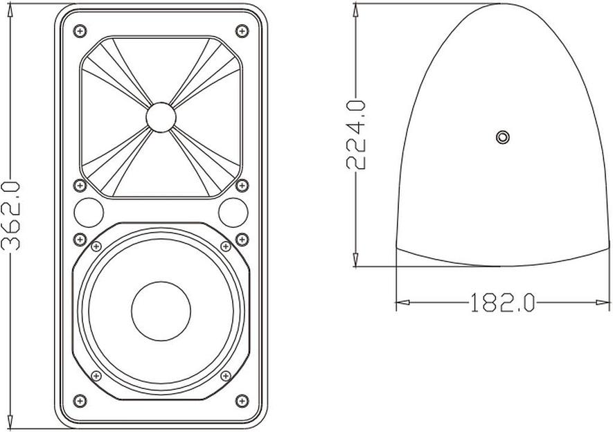 2-ПОЛОСНАЯ АКУСТИЧЕСКАЯ СИСТЕМА FDB ES106WT (цвет белый) фото 4