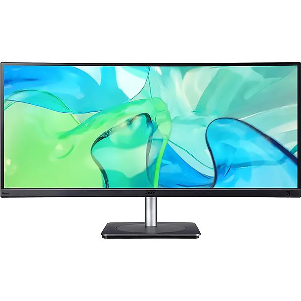 Монитор 34'' ACER Vero CB343CURbemiiphuzx, ZeroFrame,Curved 3800R Black,21:9,IPS,3440x1440,4ms,300cd,60Hz,2xHDMI(2.0)+1xDP(1.2)+1xType-C(90W)+Audio out+USB3.2x2(Gen2)+USB 3.2x1(Gen1)+USB-B(2up 3down) (UM.CB3EE.001) фото 1