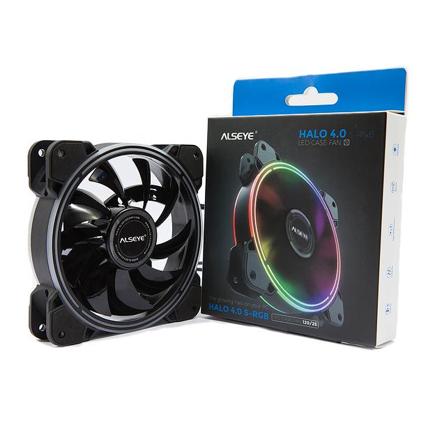 Вентилятор Alseye HALO 4.0, 120мм, 800~2000rpm, 4-pin, черный/RGB, Bulk, 45.2CFM, 35дБ (AS.04.02.0050) фото 3