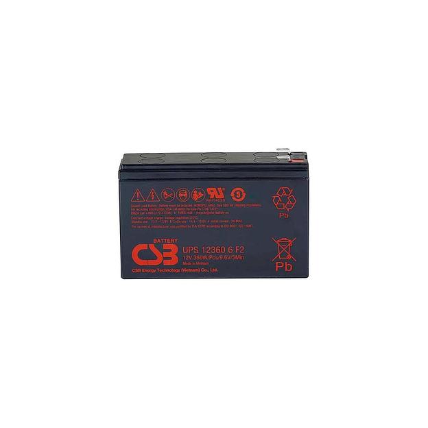 Аккумуляторная батарея CSB UPS123606 F2 для ИБП 12В, 7.5Ач [ups 123606] фото 1