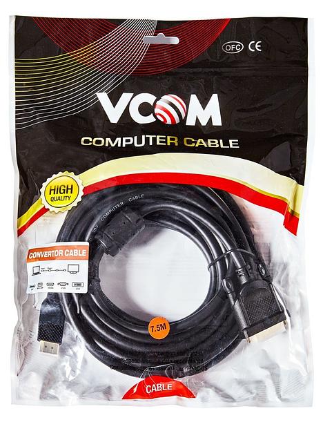 VCOM CG484GD-7.5M Кабель HDMI AM/DVI(24+1)M, 7.5м, CU, 1080P@60Hz, 2F, VCOM фото 2