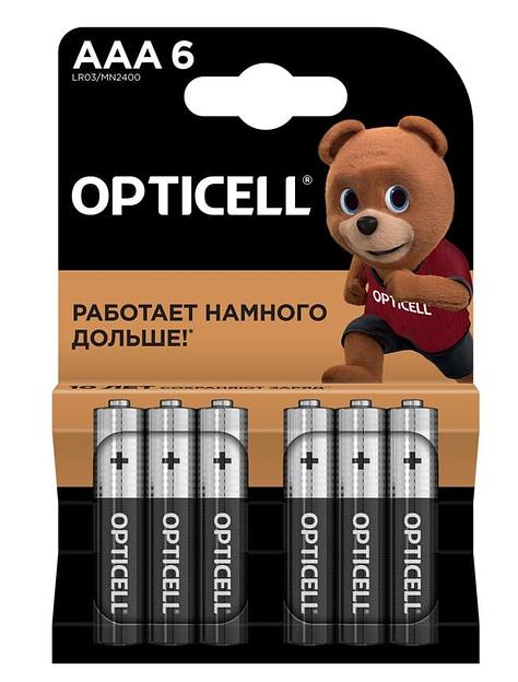 Элемент питания (батарейка) BASIC AAA 6 PCS 5051007 OPTICELL фото 1