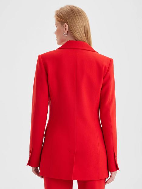 Пиджак женский, красный, опт фото 3