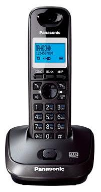 Р/Телефон Dect Panasonic KX-TG2521RUT темно-серый металлик автооветчик АОН фото 2