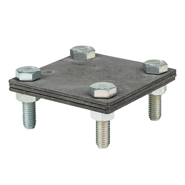 Зажим полоса 40 - полоса 40 (3 пластины 70х70мм) HZ PROxima фото 1