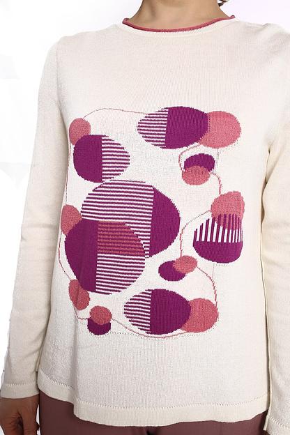 Джемпер женский арт.Л377, белый ОПТ фото 4