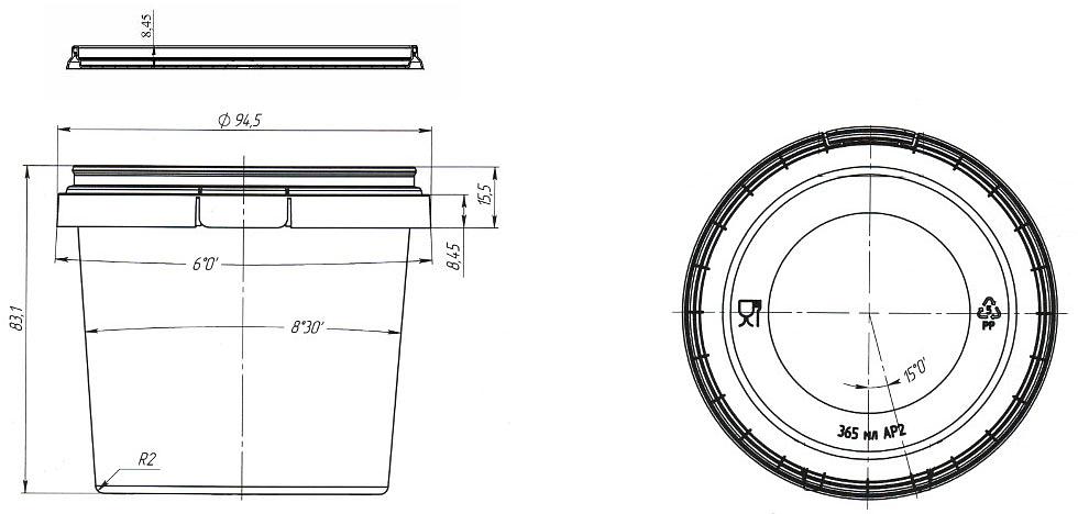 Банка 365 мл 91x73x85 ОПТ фото 2
