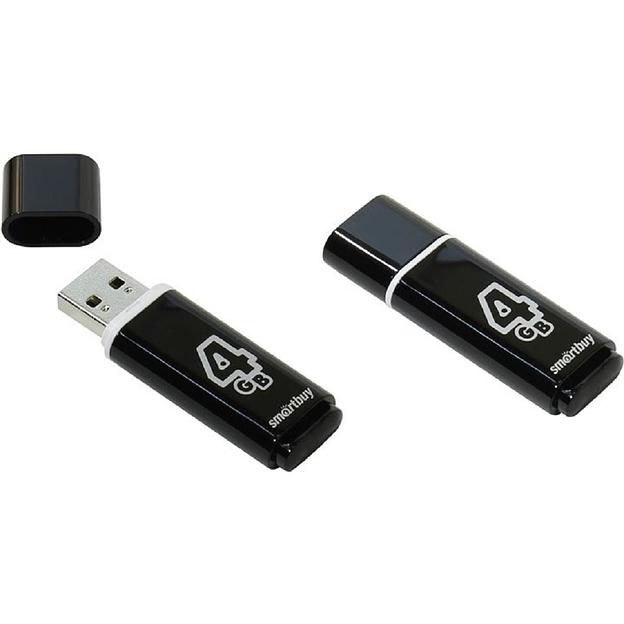 Smartbuy USB Drive 4Gb Glossy series Black SB4GBGS-K фото 1