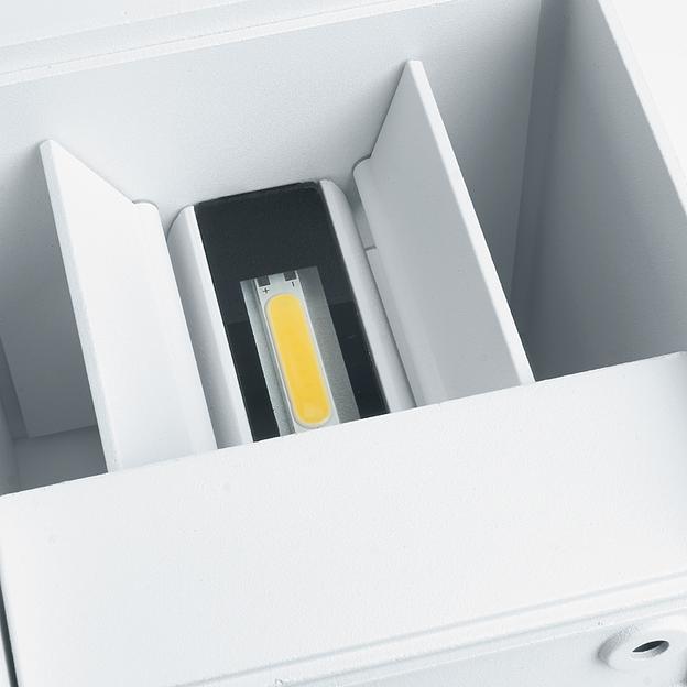 Светильник светодиодный уличный ДБУ-2х3w вверх/вниз 4000K IP54 белый фото 3