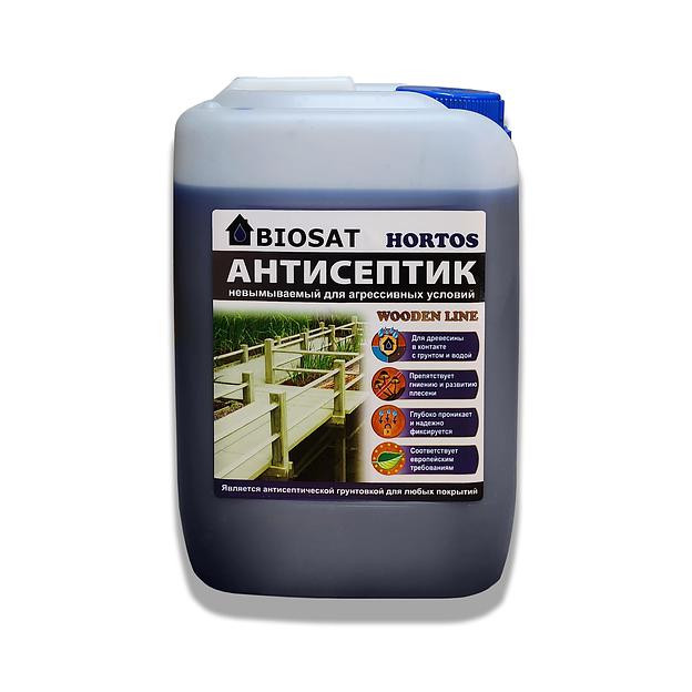 Невымываемый антисептик для особо влажных условий BIOSAT HORTOS фото 3