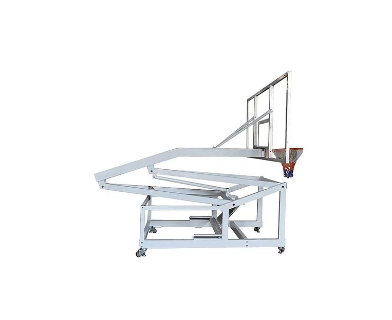 Баскетбольная мобильная стойка 180x105 см, стекло фото 6