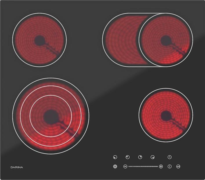 Варочная поверхность Darina 4P E 329 B черный фото 1