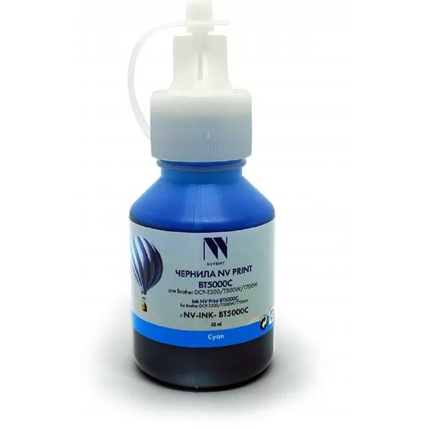 Чернила NV PRINT BT5000C для Brother DCP-T300/T500W/T700W/T220/T226/T310/T420W/T425W/T426W/T428W,T510W/T520W/T710W/T720DW/T725DW/T820DW/T825DW, MFC-T810W/T910DW/T920DW/T925DW/T4500DW, HL-T4000DW (50 м фото 1