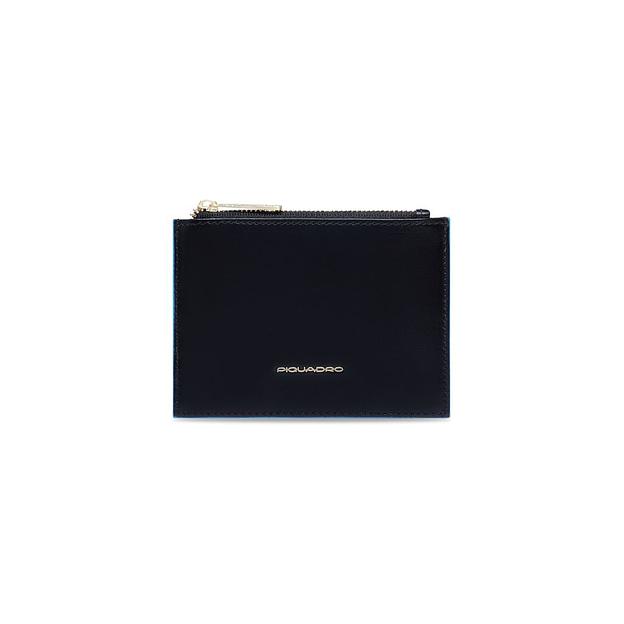 Кошелек женский Piquadro Blue Square, кожа натуральная, черный [pp6659b2r/n] фото 1