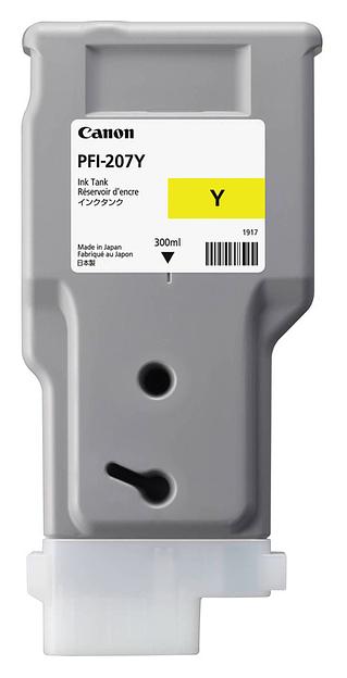 Картридж струйный Canon PFI-207 Y 8792B001 желтый (300мл) для Canon iP F680/685/780/785 фото 1