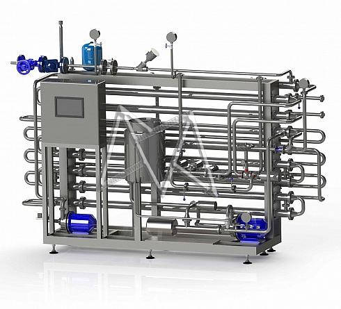 Трубчатая пастеризационно-охладительная установка для молока фото 1