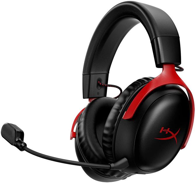 Наушники с микрофоном HyperX Cloud III черный/красный 1.2м мониторные оголовье (77Z46AA) фото 1