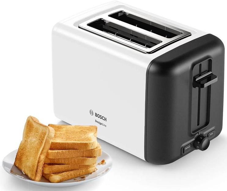 Тостер Bosch TAT3P421 970Вт белый/черный фото 5