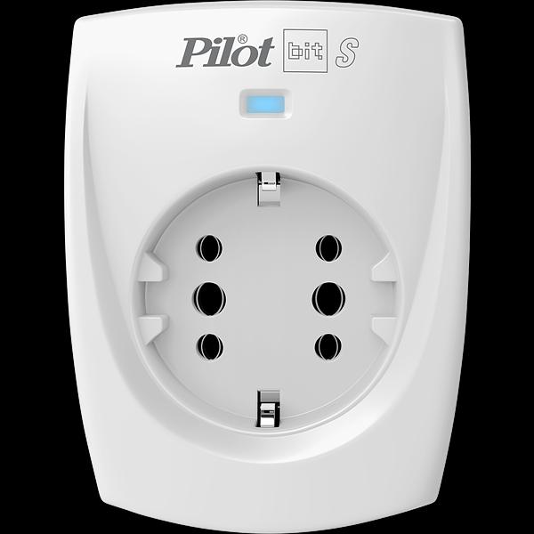 Сетевой фильтр ZIS PILOT BIT S, 1 розетка, 16А/3,5кВт, св.серый (Pilot Bit S) фото 1