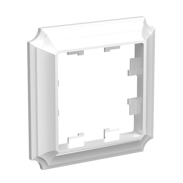 ATLASDESIGN ANTIQUE 1-постовая рамка, БЕЛЫЙ фото 2