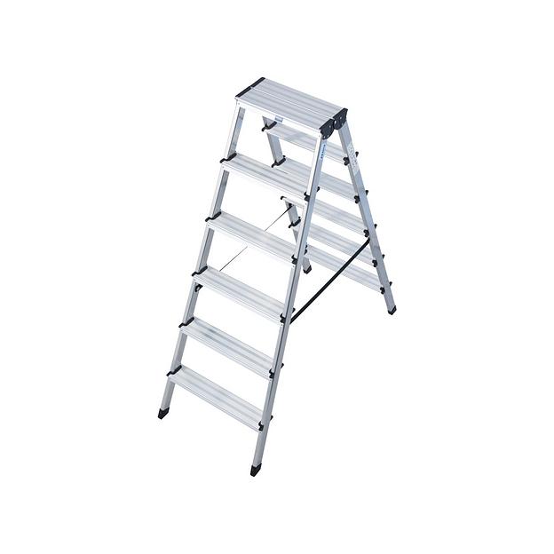 Двусторонняя стремянка Dopplo, 2×6 ступеней, РВ 3.08 м фото 3
