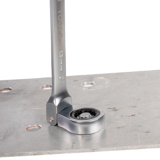 Ключ гаечный комбинированный трещоточный с шарниром 13 мм серия KBT-PROFESSIONAL фото 8