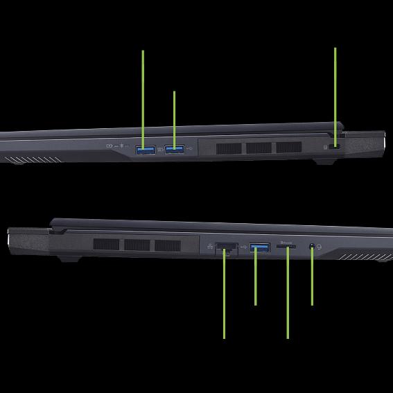 Predator Helios Neo 16 AI 16" WQXGA 2560x1600 Non-glare IPS 240Hz / 1200:1 / 500 nit / DCI-P3 100% Intel® Core™ Ultra 7 processor 255HX NVIDIA® GeForce RTX™ 5060 8GB GDDR7 32 GB DDR5 6400MHz Memory 1 фото 8