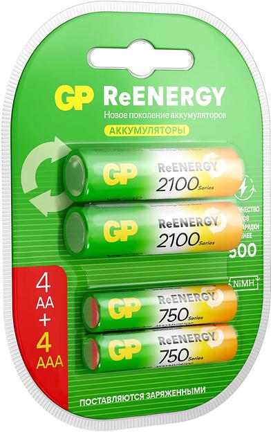 Аккумулятор GP 210AAHC АА+75AAAHC AAA NiMH 2000mAh (4шт) фото 2