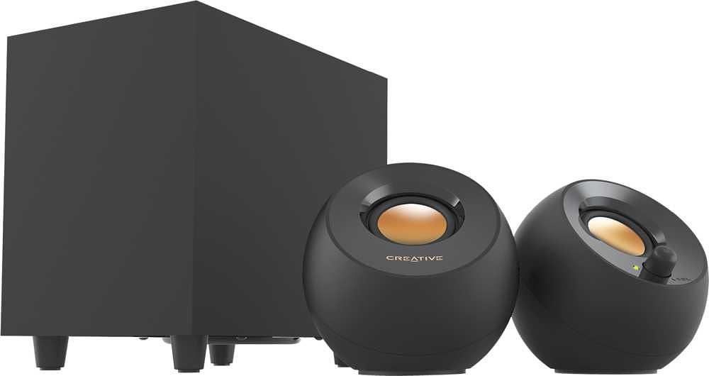 Колонки Creative PEBBLE PLUS 2.1 черный 8Вт фото 1