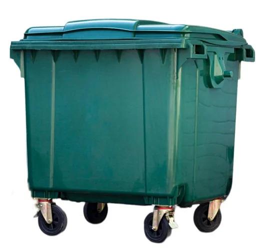 Мусорный бак евро-стандарта пластиковый 1100 л фото 1