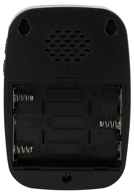 Звонок дверной беспроводной на батарейках 38 мелодий 180м IP20 с регулятором громкости и световой индикацией черный 3АА/А23 C88 фото 7