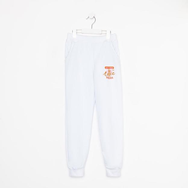 Брюки для девочки, рост 146 см светло-серый ОПТ фото 5