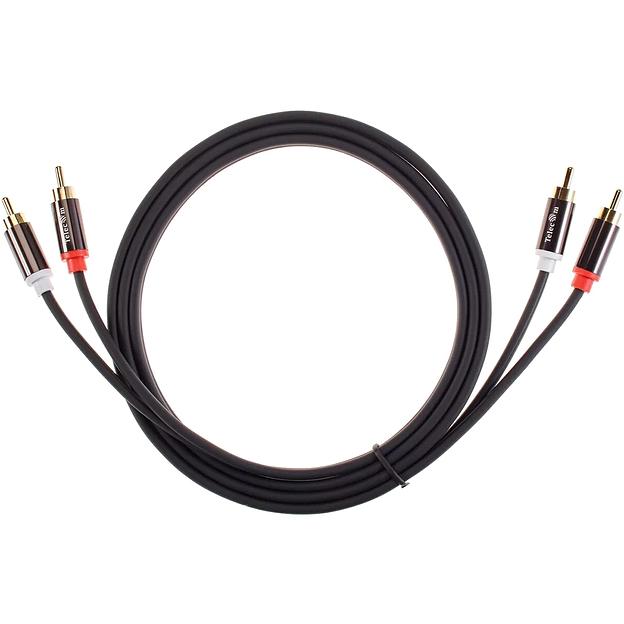 Кабель соединит 2xRCA (M) - 2xRCA (M),1.5m, TelecomPRO VCOM Кабель-переходник Telecom 2 x RCA M/2 x RCA M (TAV7158M-1.5M) фото 6
