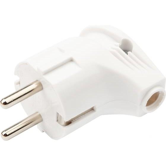 REXANT 16-0728 Вилка Евро угловая с з/к 16А белая фото 1