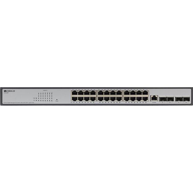 ORIGO OS3228P/250W/A1A Управляемый L2 PoE-коммутатор, 24x1000Base-T, 4x10GBase-X SFP+ фото 1