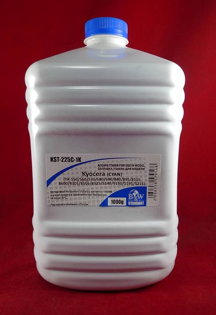 Тонер для Kyocera TK-895/5140/5150/5215/5270/5280/5290/5305/8115/8325 Cyan (Tomo VF03-C) (кан. 1кг) B&W Standart фото 1