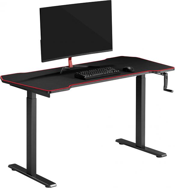 Стол для компьютера Cactus CS-MDL-BK столешница МДФ черный фото 7