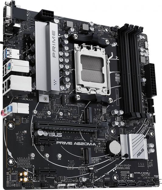 Материнская плата ASUS PRIME A620M-A-CSM, Socket AM5, A620, 4*DDR5, D-Sub+VGA+HDMI, 4xSATA3, Audio, Gb LAN, USB 3.2, USB 2.0, mATX; 90MB1F10-M0EAYC (PRIME A620M-A-CSM) фото 3