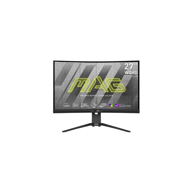 27" Монитор MSI Mag 275CQRXF, 2560x1440, VA, 240Гц, 2хHDMI, 1хDP, изогнутый, черный [9s6-3cd04h-061] фото 1