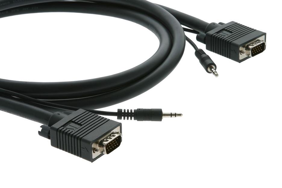 Kramer C-GMA/GMA-3 Кабель VGA + аудио (Вилка - Вилка), 0,9 м (92-2202003) фото 1