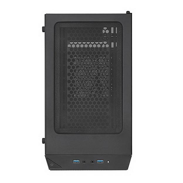 SST-PS15B-PRO Precision Mini Tower Micro ATX Computer Case, tempered glass, 2x 120mm ARGB, 1x ARGB Controller, black фото 6