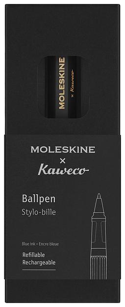 Ручка шариков. Moleskine Kaweco (KAWBALLPENBK) Black d=1мм син. черн. подар.кор. шестигр. фото 4