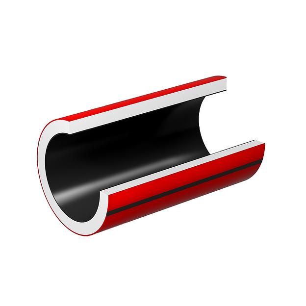 Термостойкая труба ПЭ-80 трёхслойная для защиты кабеля SDR 26, PN 5, 140 мм фото 2