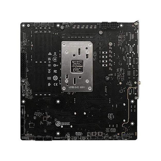 Материнская плата MSI B650M PROJECT ZERO B650, AM5, 4DDR5, 1PCI-Ex16, 2PCI-Ex1, 2M.2, 4SATA3.0, 1USB3.2Gen2x2, 5USB3.2Gen2, 4USB3.2Gen1, 6USB 2.0 фото 5