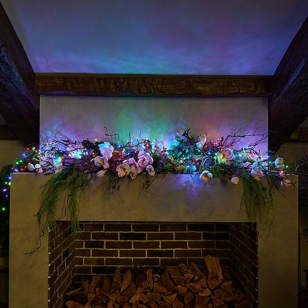 Гирлянда светодиодная с контроллером Фейерверк 3м 200 светодиодов Разноцветный свет Провод зеленый ULD-S0300-200/DGA MULTI IP20 FIRECRACKER фото 5